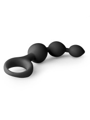Black Silicone Anal Bead Dildo