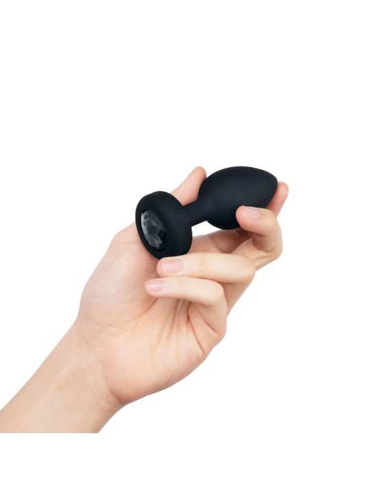 B-Vibe - Vibrating Jewel Plug M/L Black Diamond