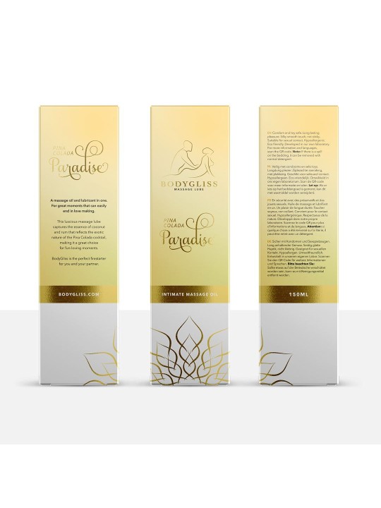 BodyGliss - Massage Oil and Lubricant in One Pina Colada - 150 ml