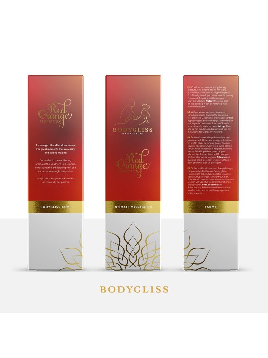 BodyGliss - Massage Oil and Lubricant in 1 Blood Orange - 150 ml