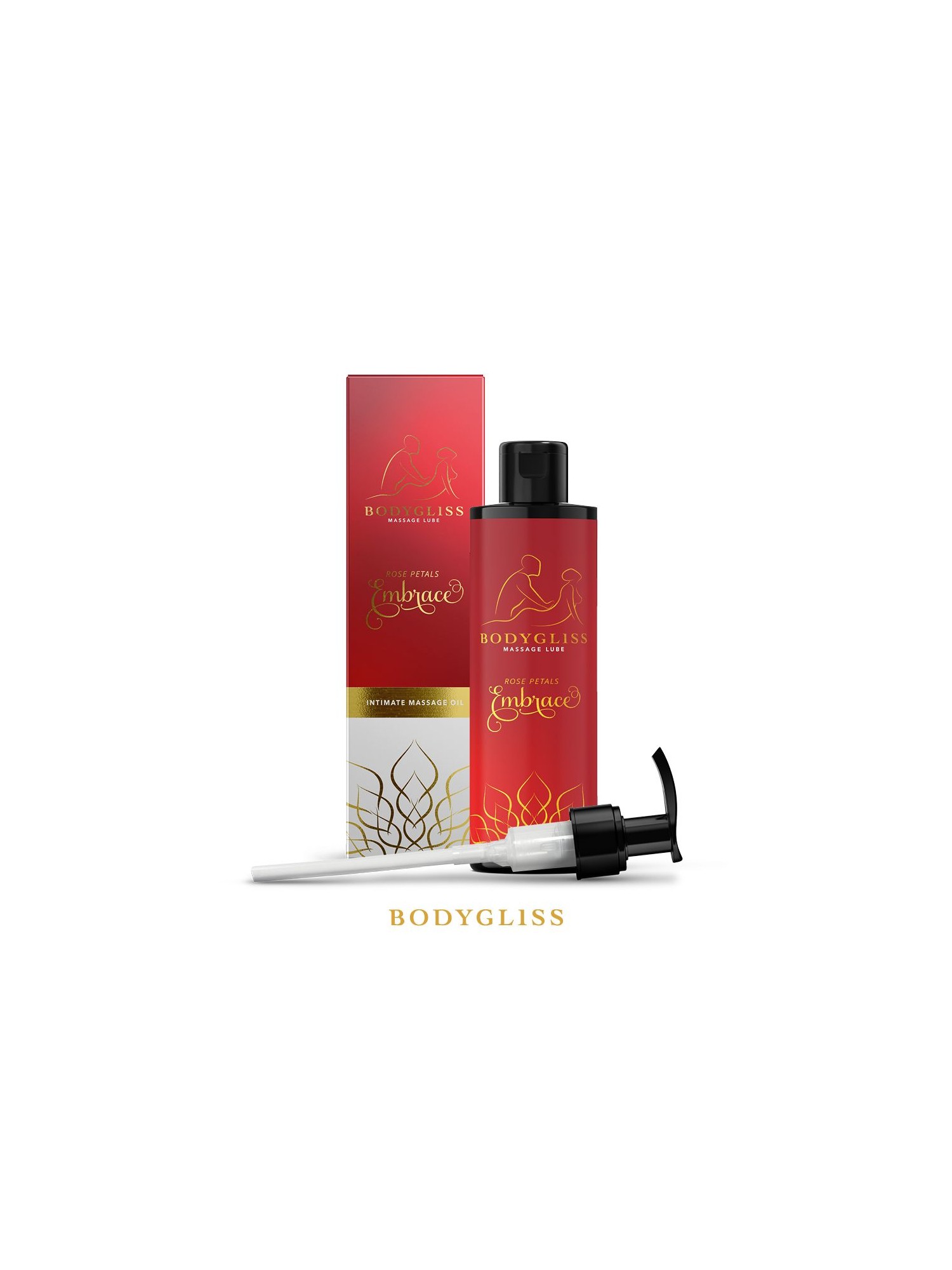 BodyGliss - Massage Olie En Glijmiddel in 1 Rozenblaadjes -150 ml