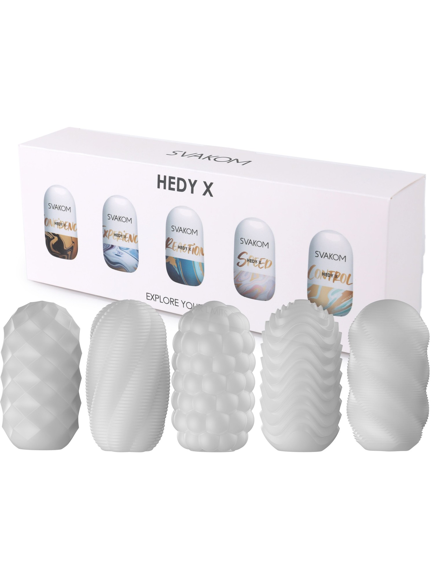 SVAKOM - Hedy X Masturbator - Mixed Textures - 5 stuks