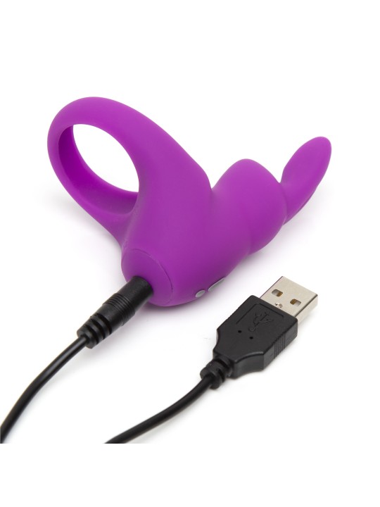 Happy Rabbit – Rabbit Cockring – Oplaadbaar Vibrerend – Roze