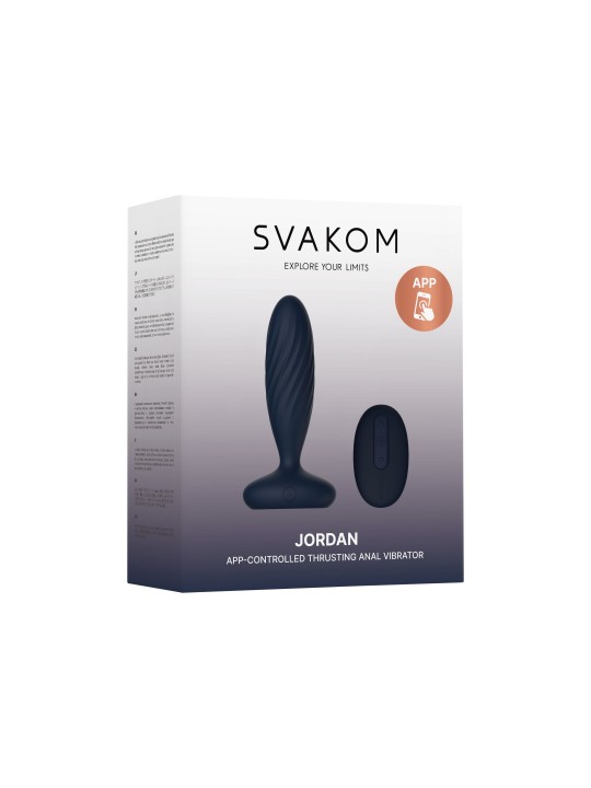 SVAKOM - Jordan Stotende Butt Plug - Blauw