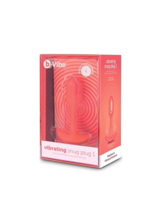 B-Vibe - Vibrating Snug Plug 1 (S) Orange