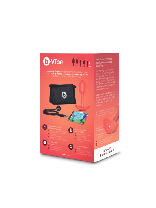 B-Vibe - Vibrating Snug Plug 1 (S) Orange