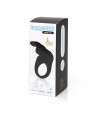 Happy Rabbit - Oplaadbare Vibrerende Rabbit Cock Ring Zwart