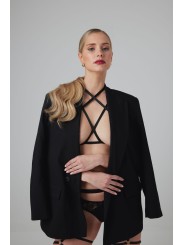 Strappy Harness Bralette Fia - zwart