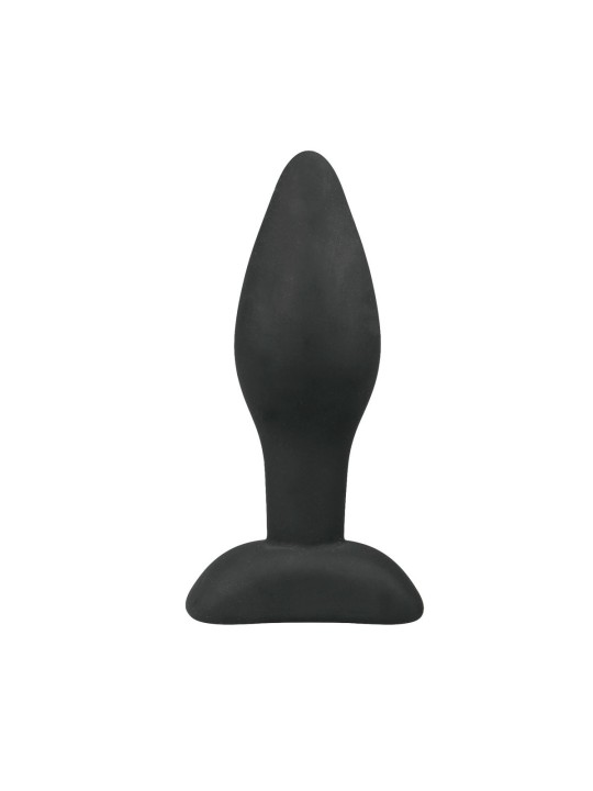 Kleine zwarte siliconen buttplug