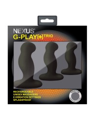 Nexus - G-Play Trio Plus Unisex Vibrator Pack - S/M/L - Zwart
