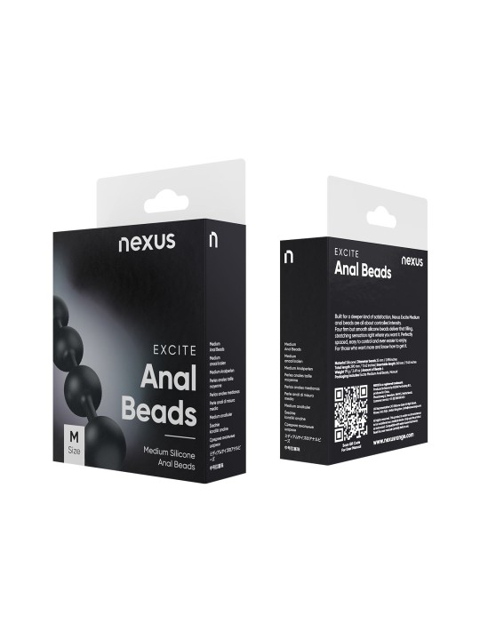 Nexus - Excite Siliconen Anaal kralen - Medium