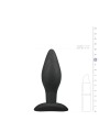 Medium Zwarte Siliconen Buttplug