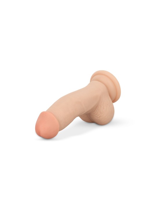 Dildo met ballen 12 cm - Beige