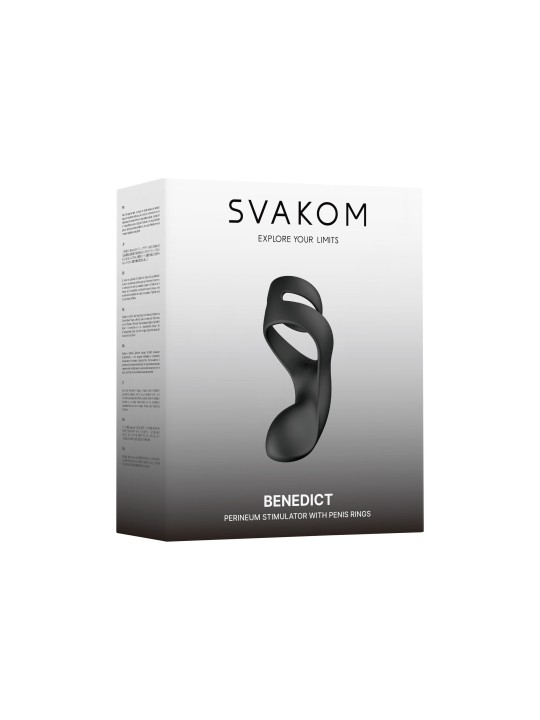 SVAKOM - Benedict Dual Ring Perineum Stimulator - Black