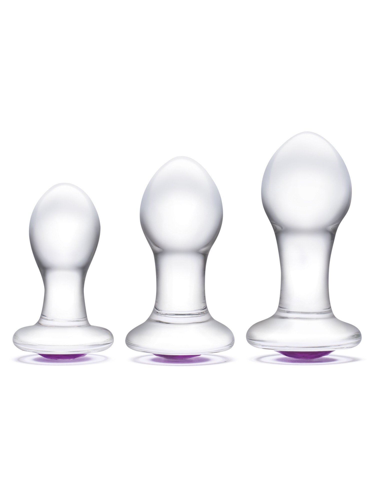 Glas - Bling Bling Glass 3 pc Anal Training Kit