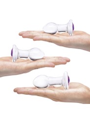 Glas - Bling Bling Glass 3 pc Anal Training Kit