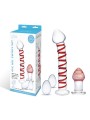 Glas - Mr. Swirly 4 pc Set with Glass Kegel Balls & Butt Plu