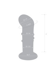 Glas - Rechargeable Remote Controlled Vibrating Dotted  G-Sp