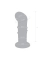 Glas - Rechargeable Remote Controlled Vibrating Dotted  G-Sp