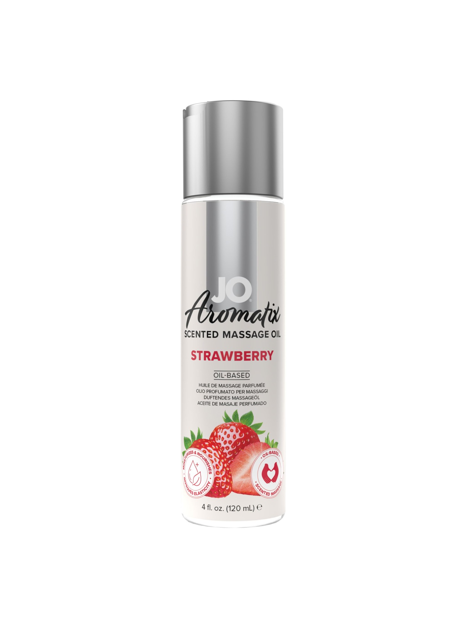 JO - Aromatix Scented Massage Oil Aardbei - 120 ml