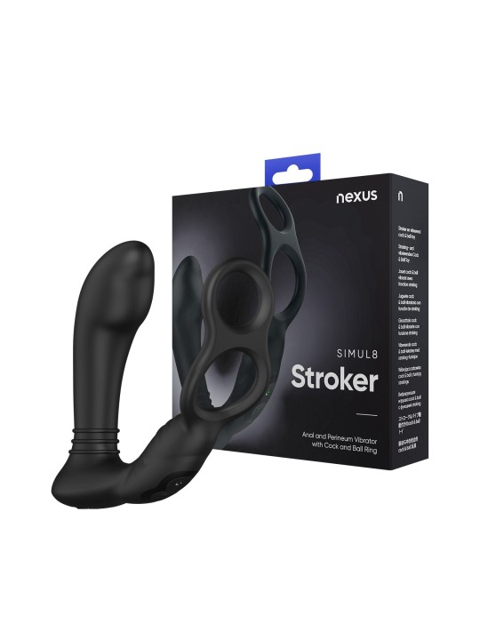 Nexus - Simul8 Vibrating Anal Vibrator with Cock Ring