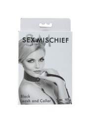 Sportsheets - Sex & Mischief Black Leash & Collar