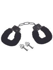 Sportsheets - Sex & Mischief Furry Handcuffs Black