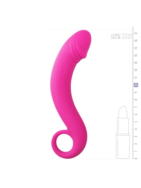 Siliconen prostaat dildo - roze