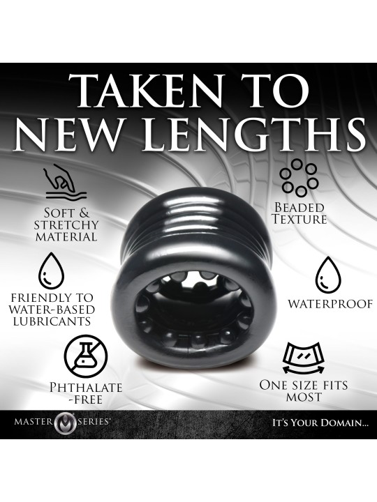 XR Brands - Ball Stack Ball Stretcher - Zwart
