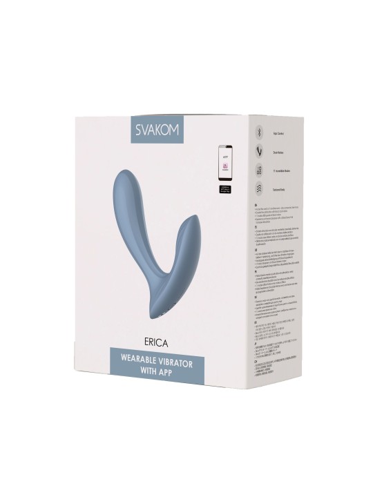 SVAKOM - Erica Panty Vibrator - Dusty Blue