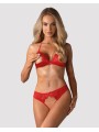Obsessive - 870-sec-3 Tweedelige Set - Rood