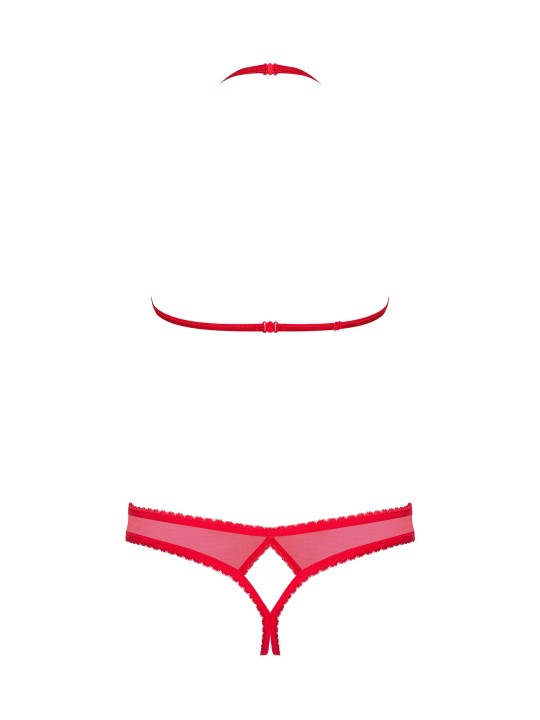 Obsessive - 870-sec-3 Tweedelige Set - Rood