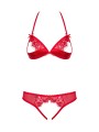 Obsessive - 870-sec-3 Tweedelige Set - Rood