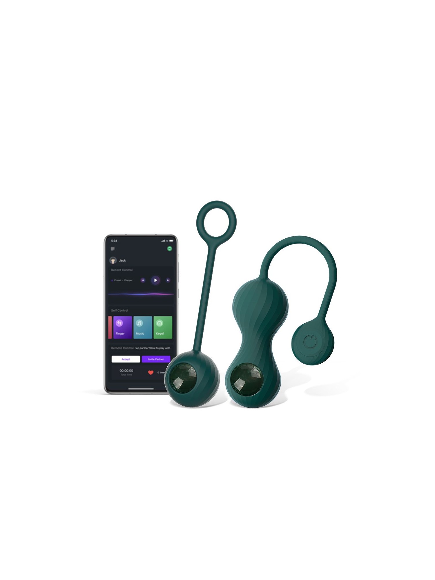 Magic Motion - Duo Smart Kegel Vibrator with Weights - Green