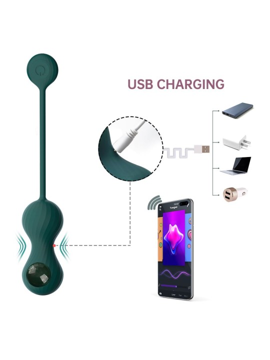 Magic Motion - Duo Smart Kegel Vibrator with Weights - Green