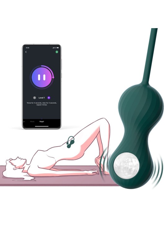 Magic Motion - Duo Smart Kegel Vibrator with Weights - Green
