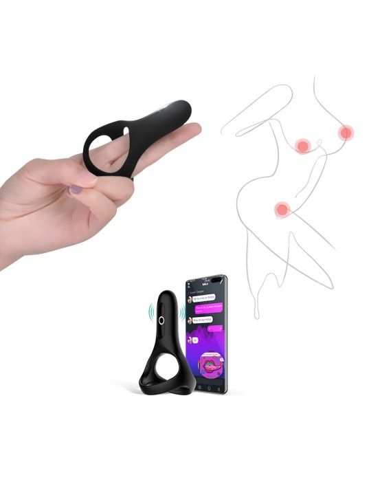 Magic Motion - Rise Smart Vibrerende Cockring - Black