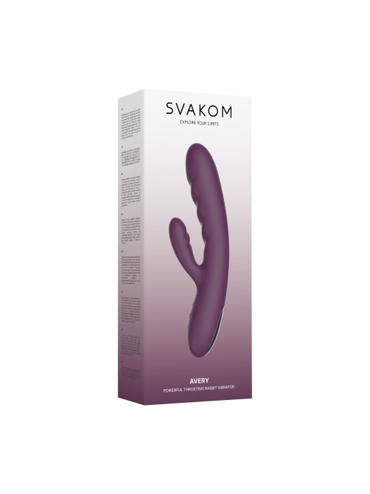 SVAKOM - Avery Krachtige Stotende Vibrator - Lila