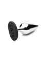 XR Brands - Butt Slut Metalen & Siliconen Butt Plug - Zilver