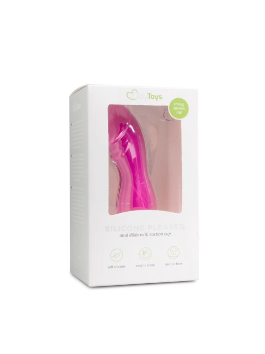 Pink Silicone Suction Cup Dildo