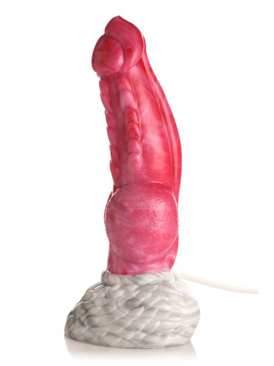 XR Brands - Resurrector Phoenix Spuitende Siliconen Dildo - Rood/Wit