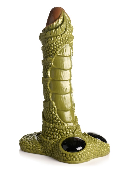 XR Brands - Giant Scaly Swamp Monster Dildo - Green