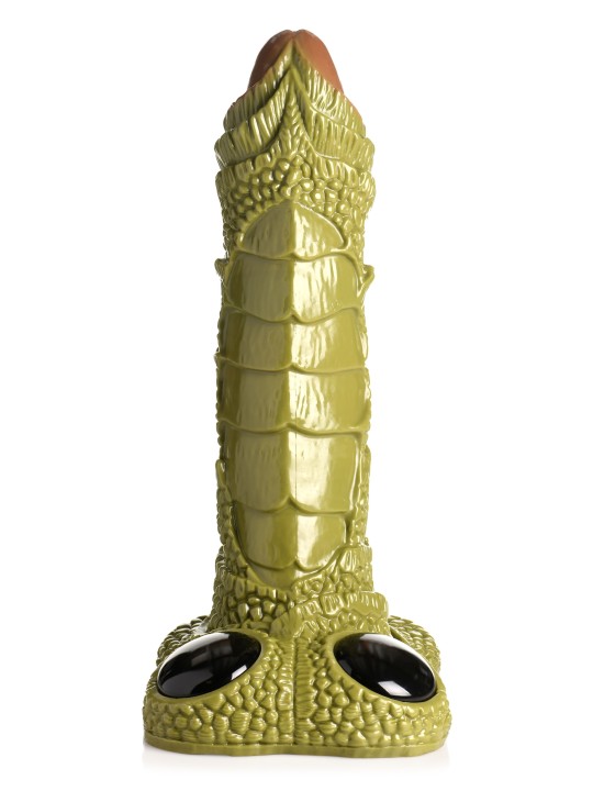 XR Brands - Giant Scaly Swamp Monster Dildo - Green
