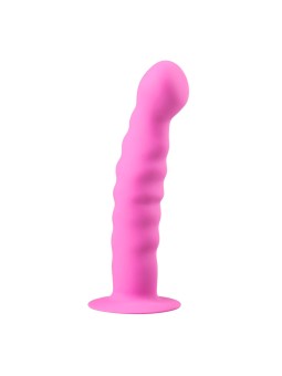 Siliconen dildo met zuignap - Roze