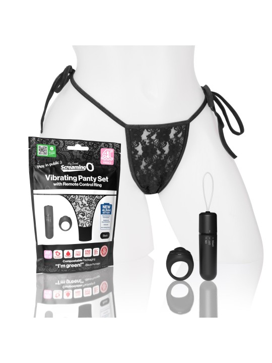 The Screaming O - My Secret Screaming O 4T Panty Vibe Black