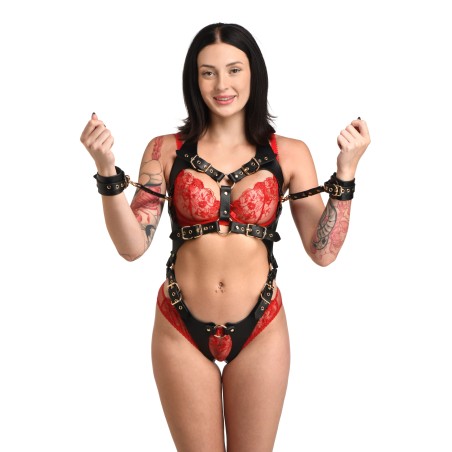 XR Brands - Lichaamsharnas Voor Vrouwen - Zwart