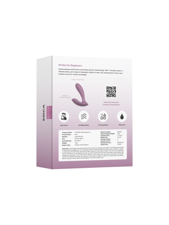 SVAKOM - Erica Panty Vibrator - Roze