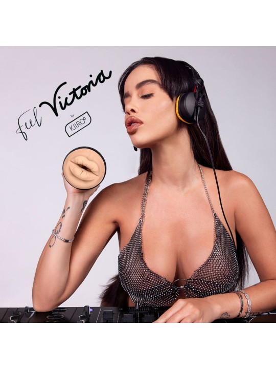 Kiiroo - PowerBlow & Feel Victoria June Mondmasturbator Combo - Zwart