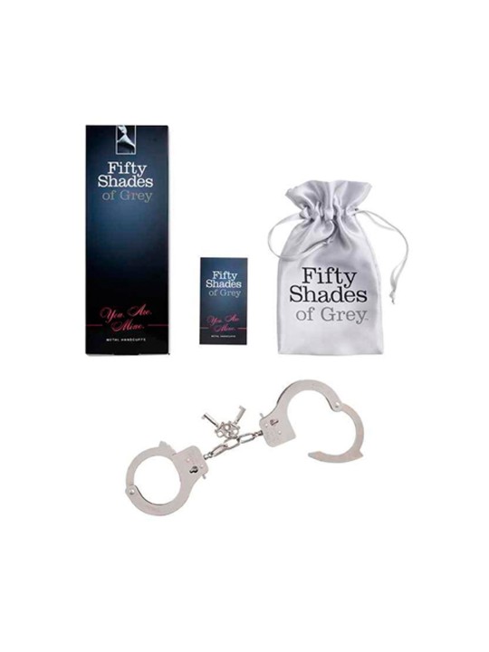 Fifty Shades of Grey – YOU ARE MINE Handcuffs – Silver Metal