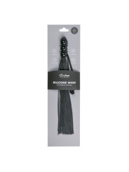 Zwarte siliconen zweep